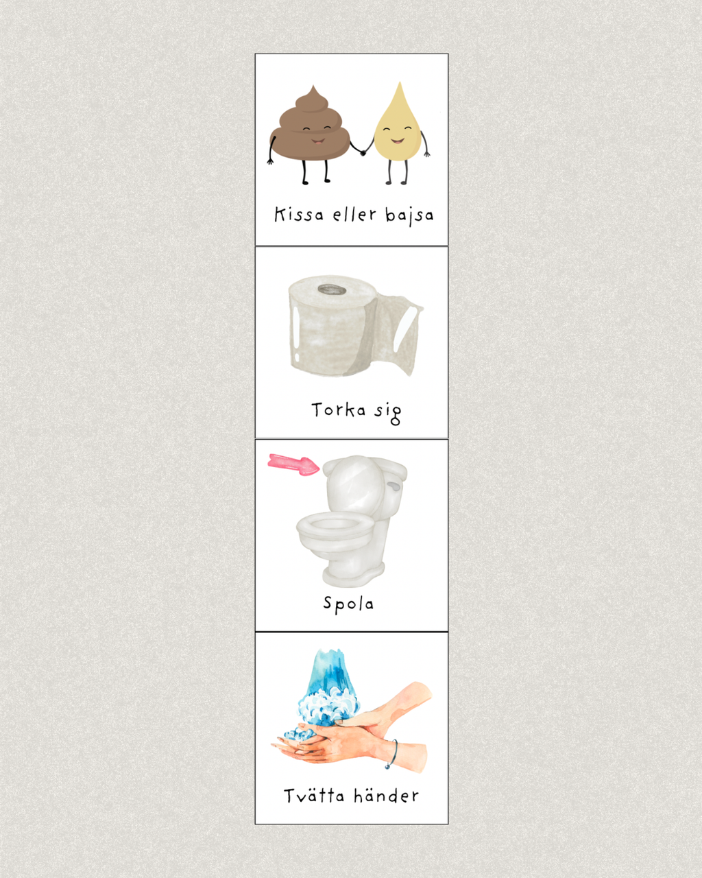 Bildstöd - Gå på toaletten