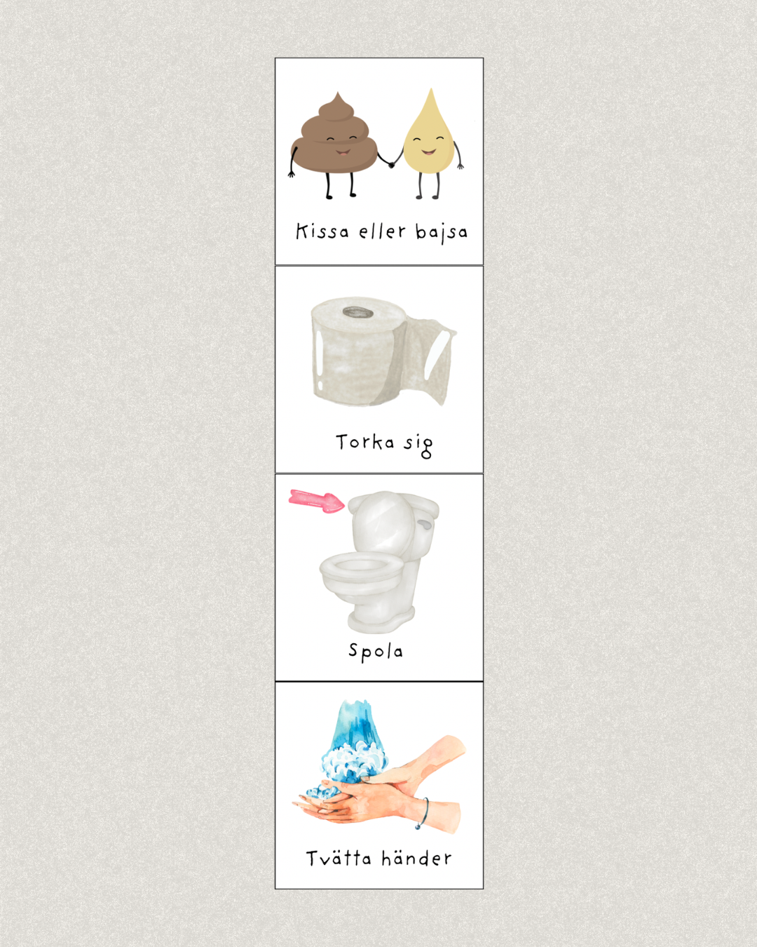 Bildstöd - Gå på toaletten