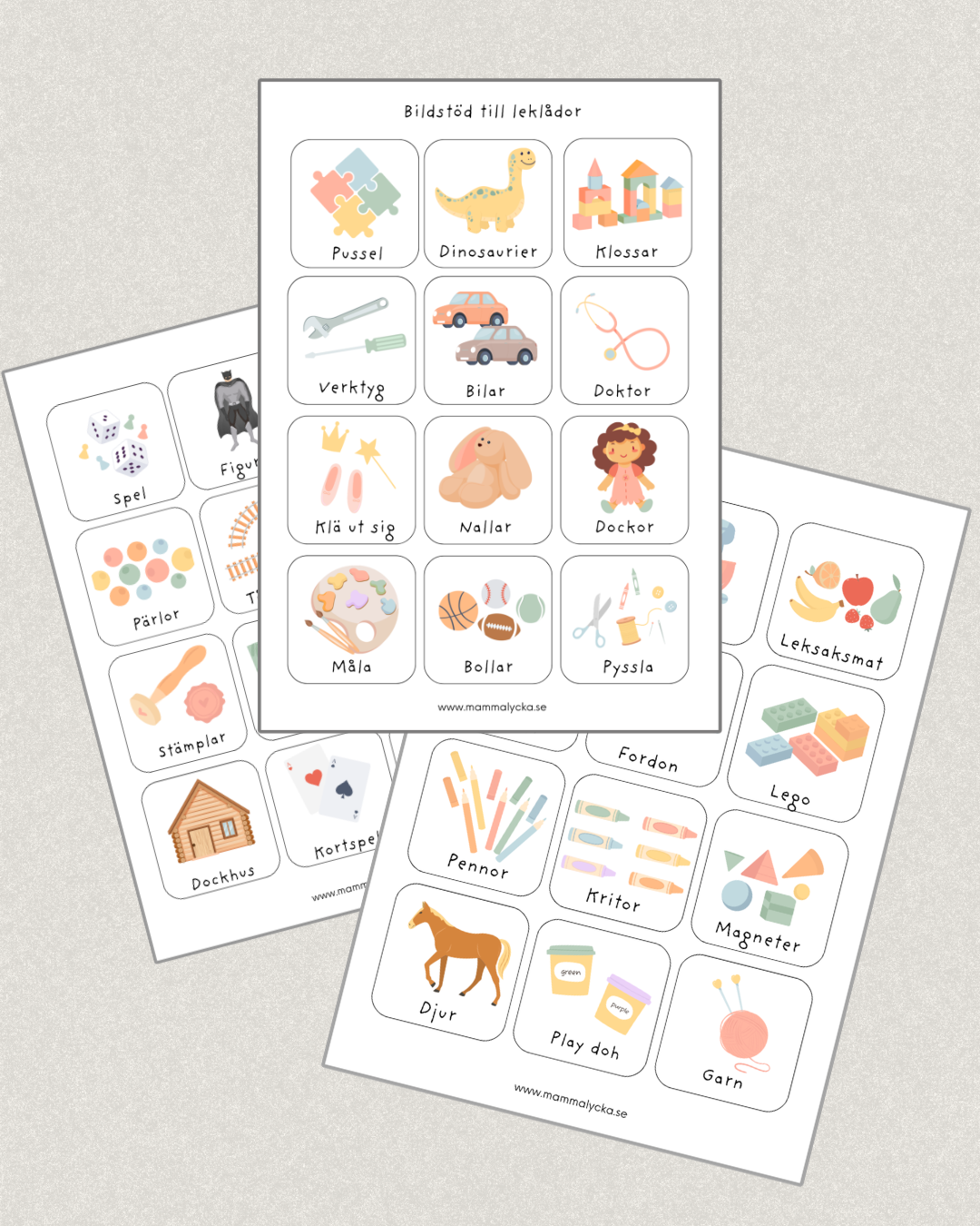 Bildstöd - Leklådor