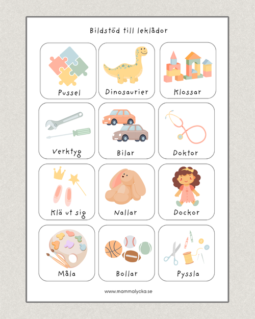 Bildstöd - Leklådor