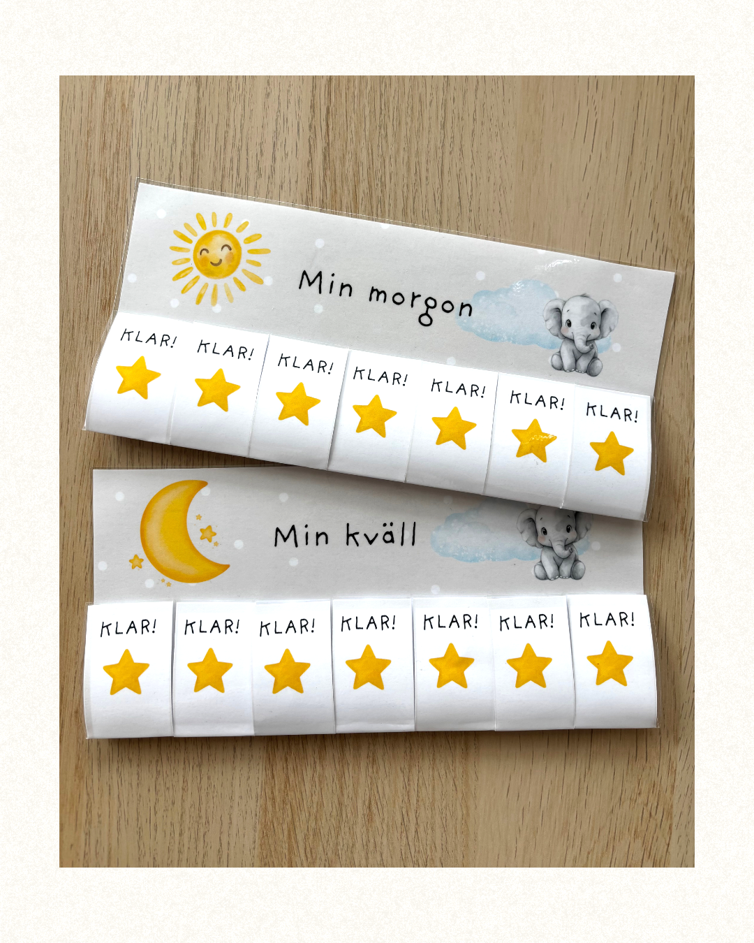 Bildstöd - Morgon och kvällsrutin