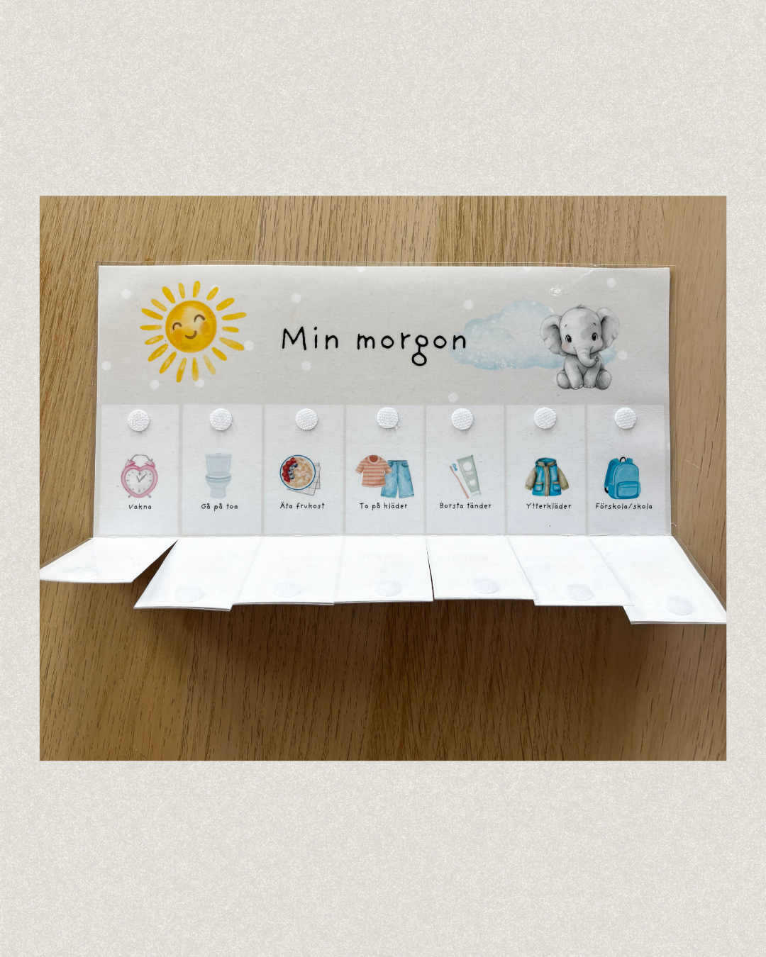 Bildstöd - Morgon och kvällsrutin