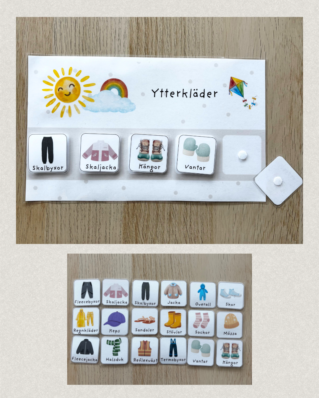 Bildstöd - Ytterkläder